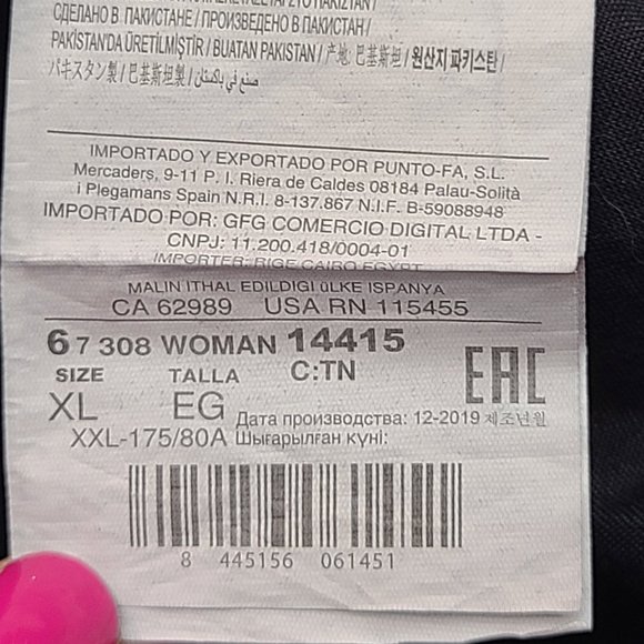 MNG Mango Jean Skirt Black Distressed Mini Raw Hem Button Fly Womens Large NWT - Picture 11 of 12